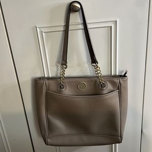 Vegan Anne Klein Grey Shoulder Purse